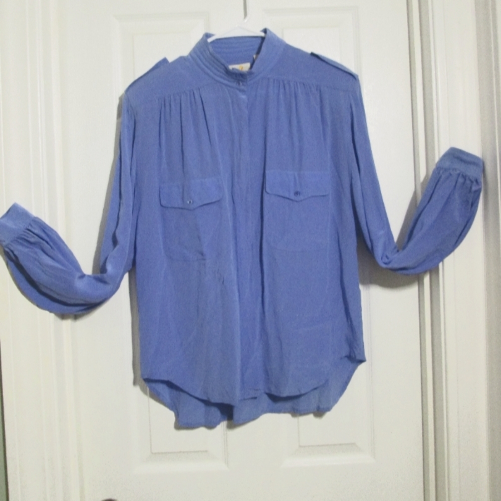 silk blouse Liz Claiborne long sleeve Women's